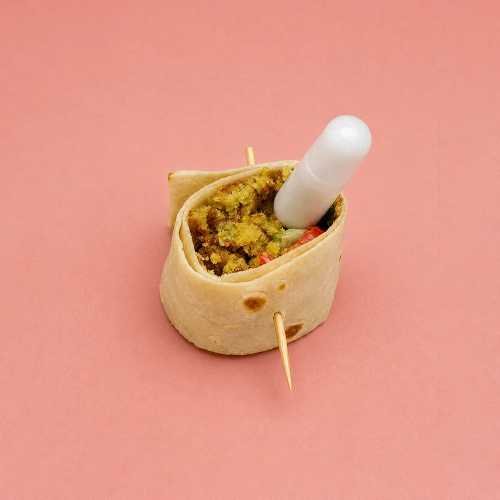 Mazzah Mini Rolls Box with assorted filled mini rolls — serving presentation